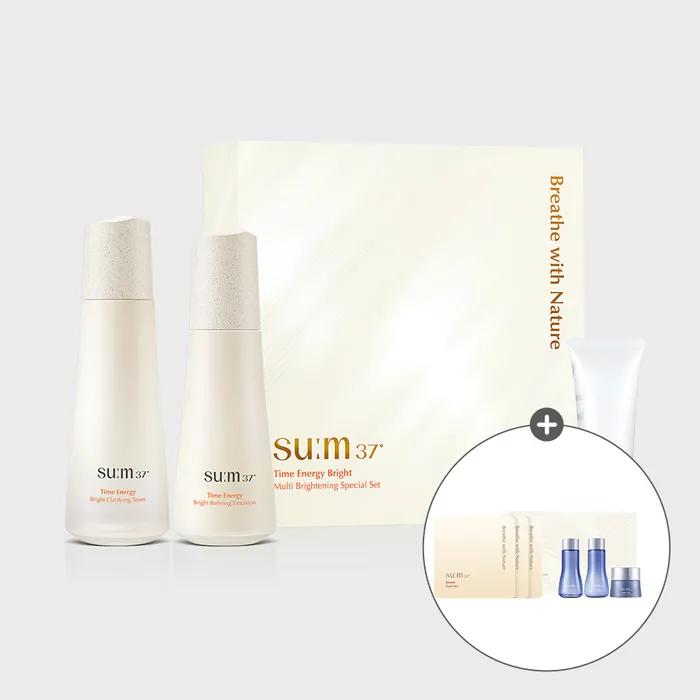 Time Energy Bright 2-Piece Set (Toner 120ml / Emulsion 100ml) Free gifts are subject to change