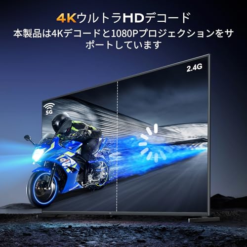 Enhanced Wireless HDMI Transmitter/Receiver with WiFi 6 Dual Antennas, Compact and Easy To Store, Wireless Display Adapter, HDMI Wireless, Stable Tran