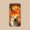 Viral Dog Phone Case For Samsung S25,24,21,22,23,20,S30,Ultra,Plus,Fe,Lite,Note,5G Black Cover
