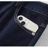 Dark Blue High-Waist Slimming Straight-Leg Cropped Jeans for Women - Spring 2025