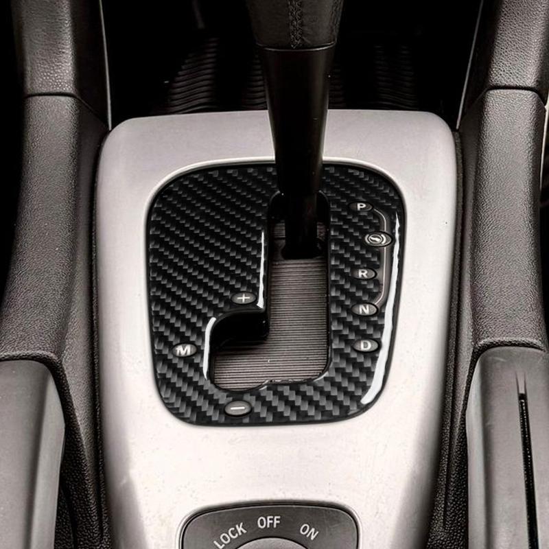 For Saab 9-3 2003-2011 Real Carbon Fiber Sticker Gear Shift Panel Trim Cover Car Accessories Interior Decorative
