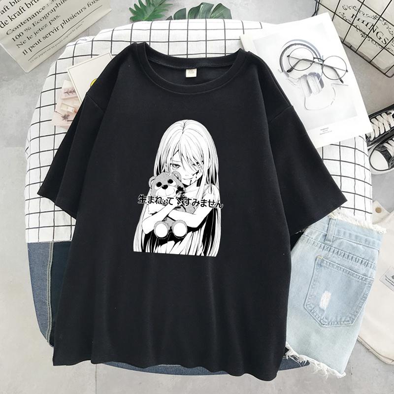 Ropa gótica de verano Sexy Mujer Suelta Mujeres Camiseta Punk Dark Grunge  Streetwear Ladies Top Camisetas góticas Harajuku Ropa comprar a buen precio  — entrega gratuita, reseñas reales con fotos — Joom