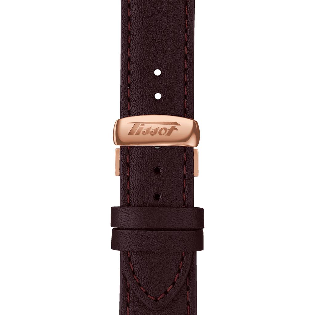 Tissot Leather Strap silver Dial Men's Fashion Watch T117.509.36.032.00