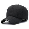 New Winter Fleece Thickened Fashion Baseball Cap Middle-aged and Elderly Simple Trend Outdoor Windproof Ear Protection Warm Hat
