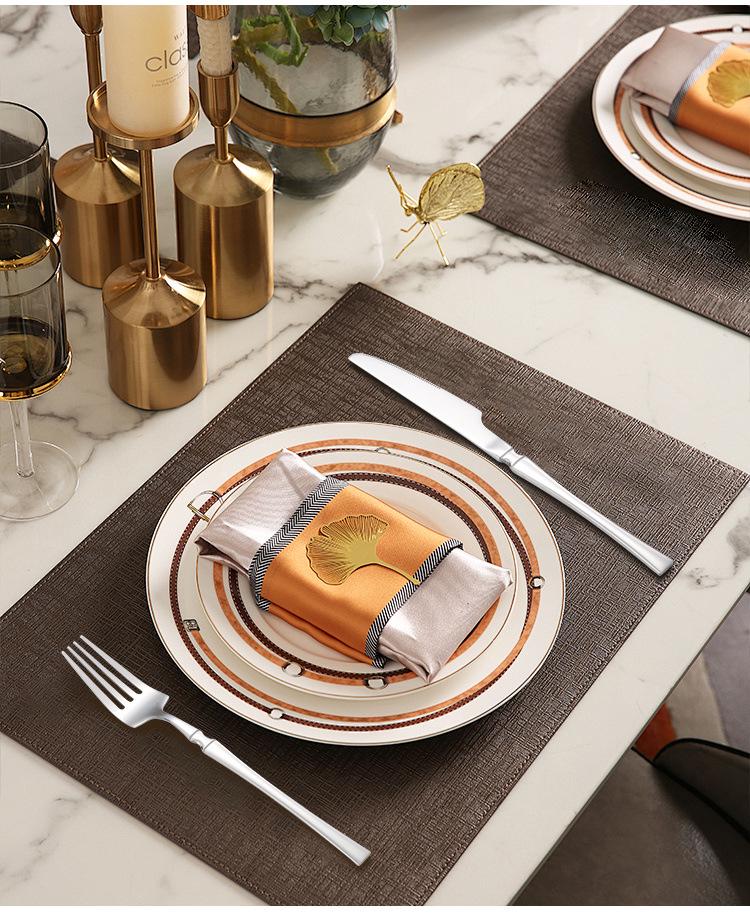 Slim Waist Stainless Steel Cutlery Set: Knife, Fork, Spoon for Western Cuisine
