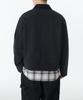 Musinsa Standard Denim Zip-Up Work Jacket [Washed Black]
