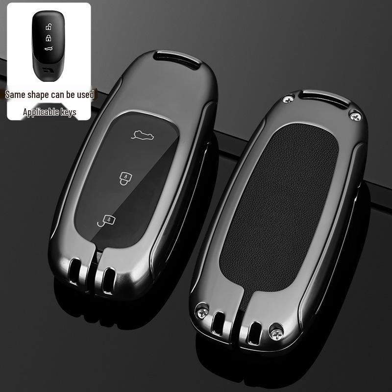L9/L8/L7MAX Schlüsselhülle: Premium Metallschale, Ein-Schnallen-Schutz für Herren-Autoschlüssel