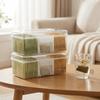 Plastic Tea Bag Storage Box Large Capacity Dust-proof Tea Bag Holder with Removable Dividers Sealed Spice Storage Container