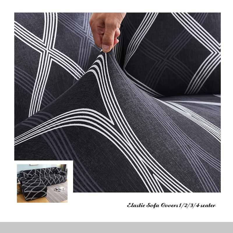 VIP LINK L shape Need Buy 2 pieces Corner Sofa Covers for Living Room Couch Cover Elastic Stretch Sectional Sofa Cubre Sofa