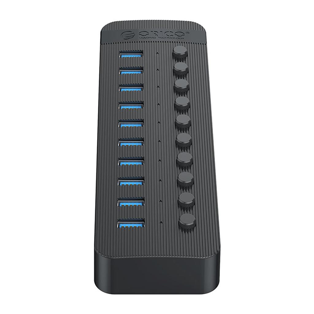 CT2U3-10AB Hub with 10x USB-A Switches - Black