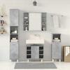 VidaXL 4-piece Bathroom Furniture Set Concrete Grey, Bathroom Cabinet, Bathroom Cupboard, Furniture 3324850
