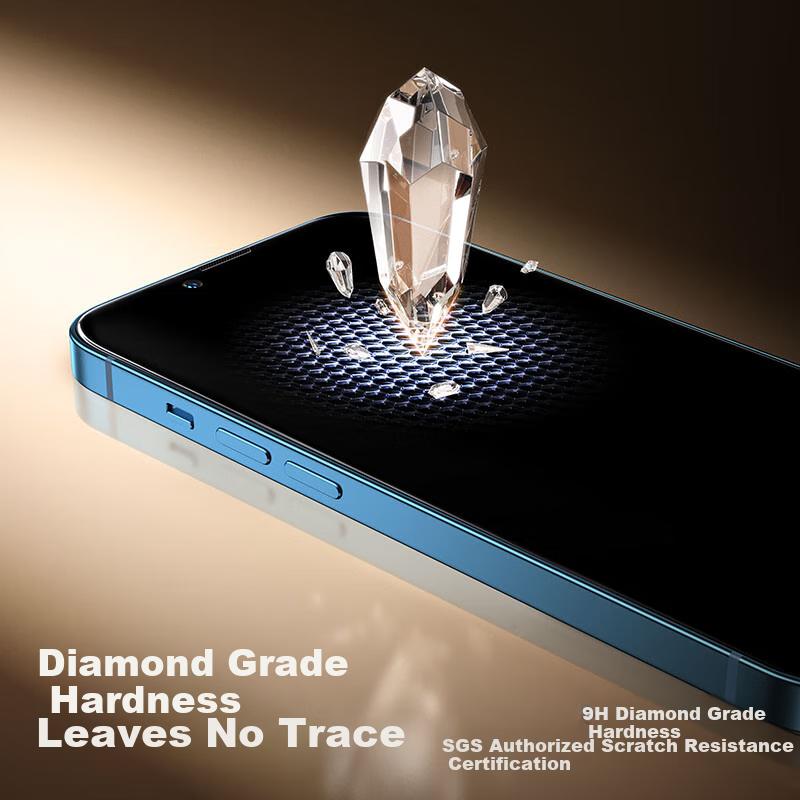 Tempered Glass Screen Protector for IPhone 14/13/13pro/16e, Full Coverage HD Anti-Explosion Quick Installation Bubble-Free Dust-Free 2-Pack