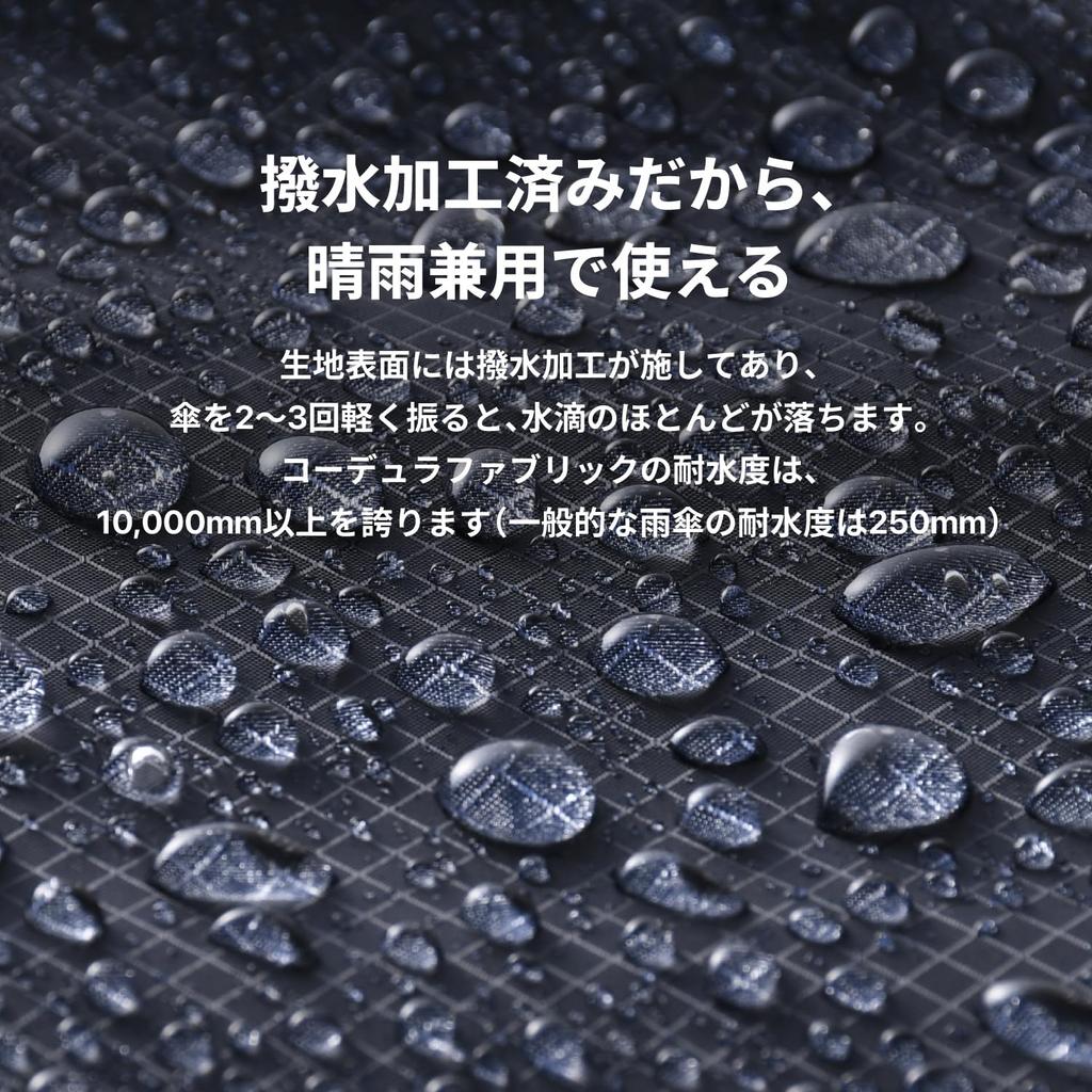 Amvel Folding Automatic Opening and Closing Strong Water VERYKAL Flat Umbrella, One-Touch Umbrella, Umbrella, One-Touch, Repellent, Compact,