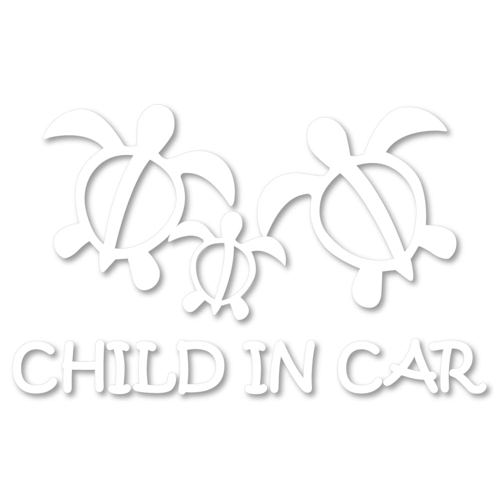 

nc-smile Hawaiian CHILD IN CAR Sticker Honu (White) белый