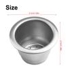 High Quality Coffee Capsule Cup Coffee Toos Reusable Saving Stainless Steel 3.7*2.7cm For Nescafe Permanently Sealed