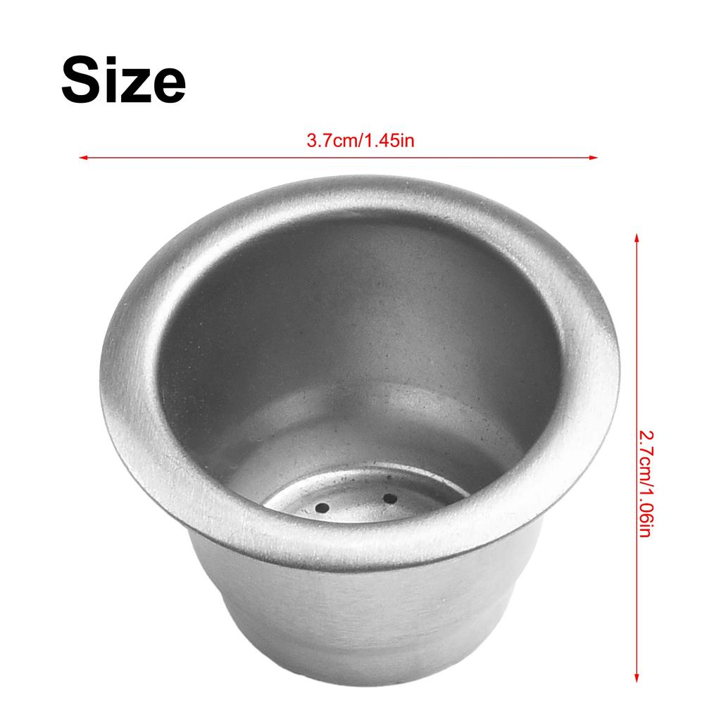 High Quality Coffee Capsule Cup Coffee Toos Reusable Saving Stainless Steel 3.7*2.7cm For Nescafe Permanently Sealed