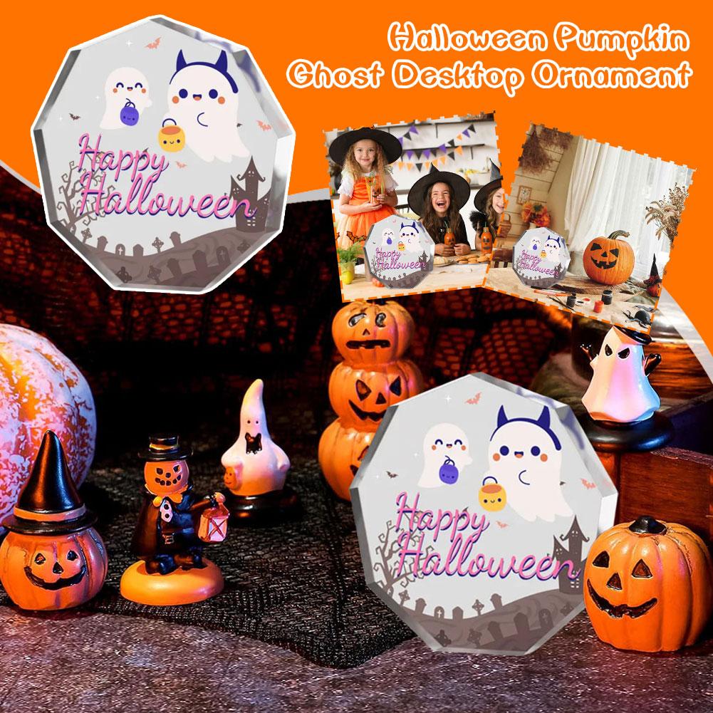 

Хэллоуин Акриловый Орнамент Тыква Призрак Череп Смерть Ремесло Ужасающий O4O4 pink-1pcs