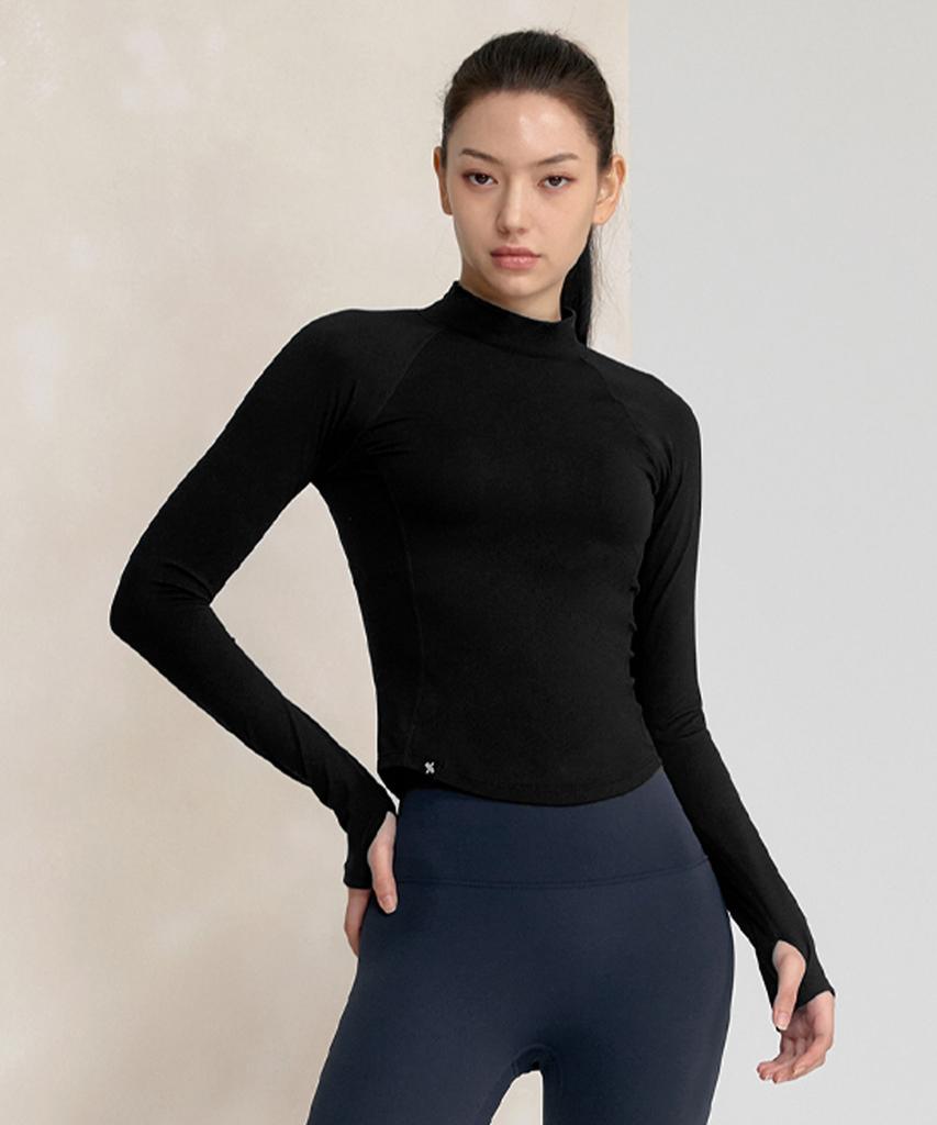 XEXYMIX Peach-Like Mock Neck Long Sleeve Xwflt06J3 (A Type)