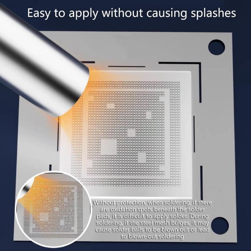Splash Resistant Solder Protective Pad For Preventing Splattering And Clean Tinning In High Temperature Applications
