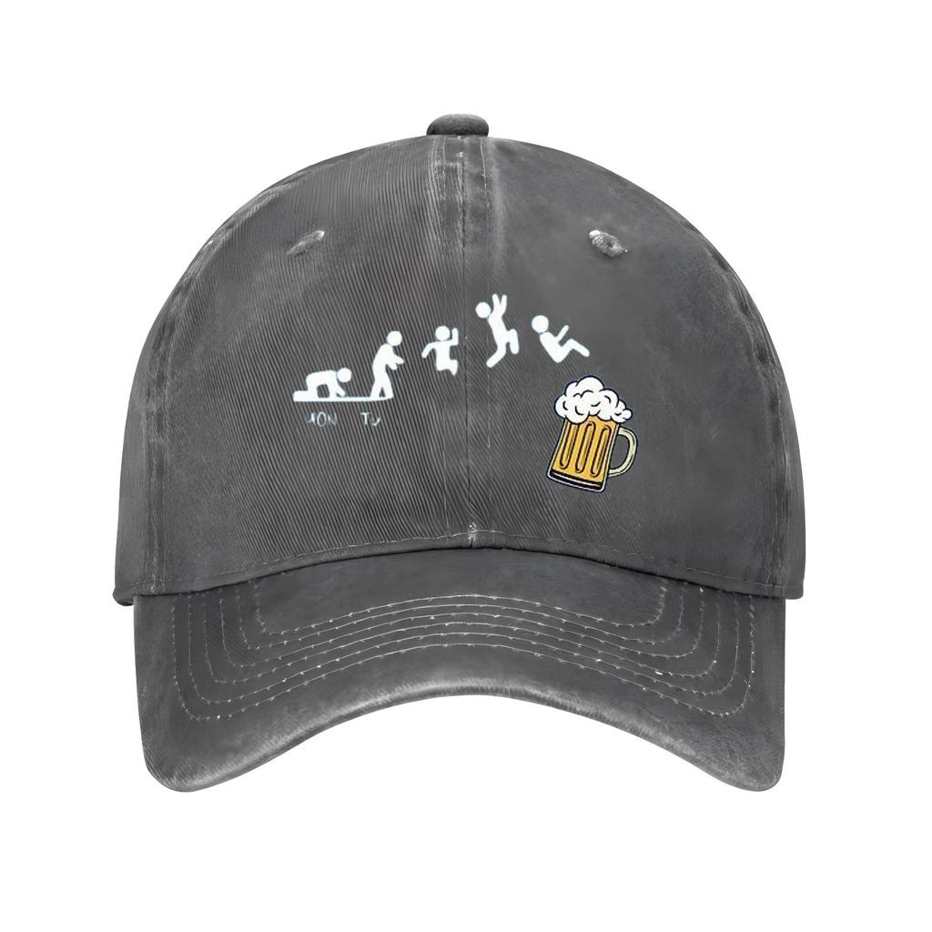 Beer Run Evolution Baseball Cap Polyester Graphic Print Casual Adjustable Dad Hat for Adults