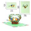 Handmade 3D Greeting Cards Cherry Blossom Basket Pop Up Card for Mother's Day Anniversary Valentine's Day Wedding Birthday Gifts