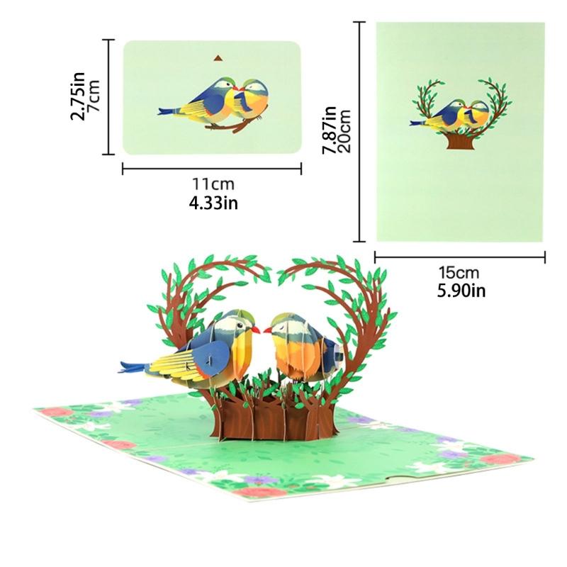 Handmade 3D Greeting Cards Cherry Blossom Basket Pop Up Card for Mother's Day Anniversary Valentine's Day Wedding Birthday Gifts