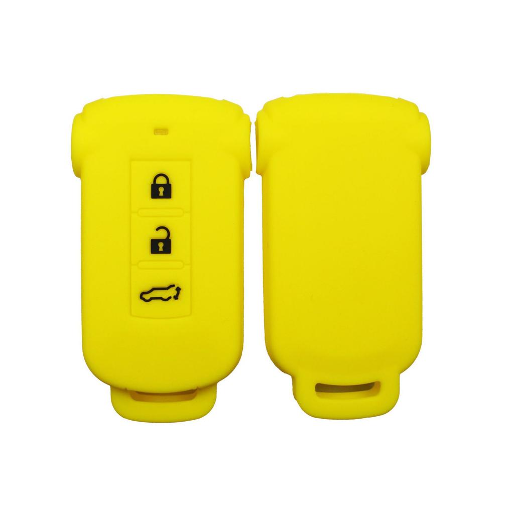 Label-free silicone key cover for Mitsubishi remote control 3-key key case GAC Mitsubishi Outlander Pajero Jinxuan