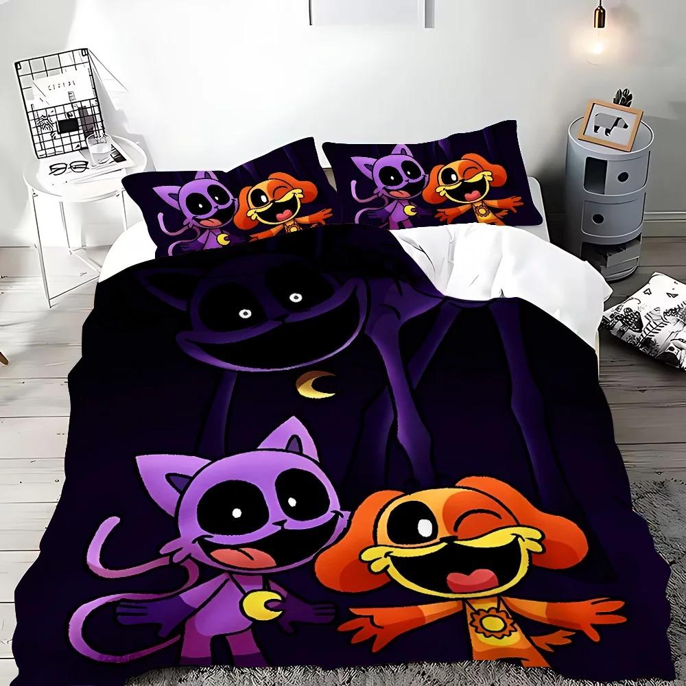Art Cartoon 3D Printed Smilings Critters Duvet Cover Pillowcase Bedding Set Children Twin Full Single/Double/Large Size Gift