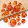 5-30pcs/Lot 8-20mm Imitation Amber Color Acrylic Beads Round Loose Spacers Beads for DIY Jewelry Making Bracelets Pendant