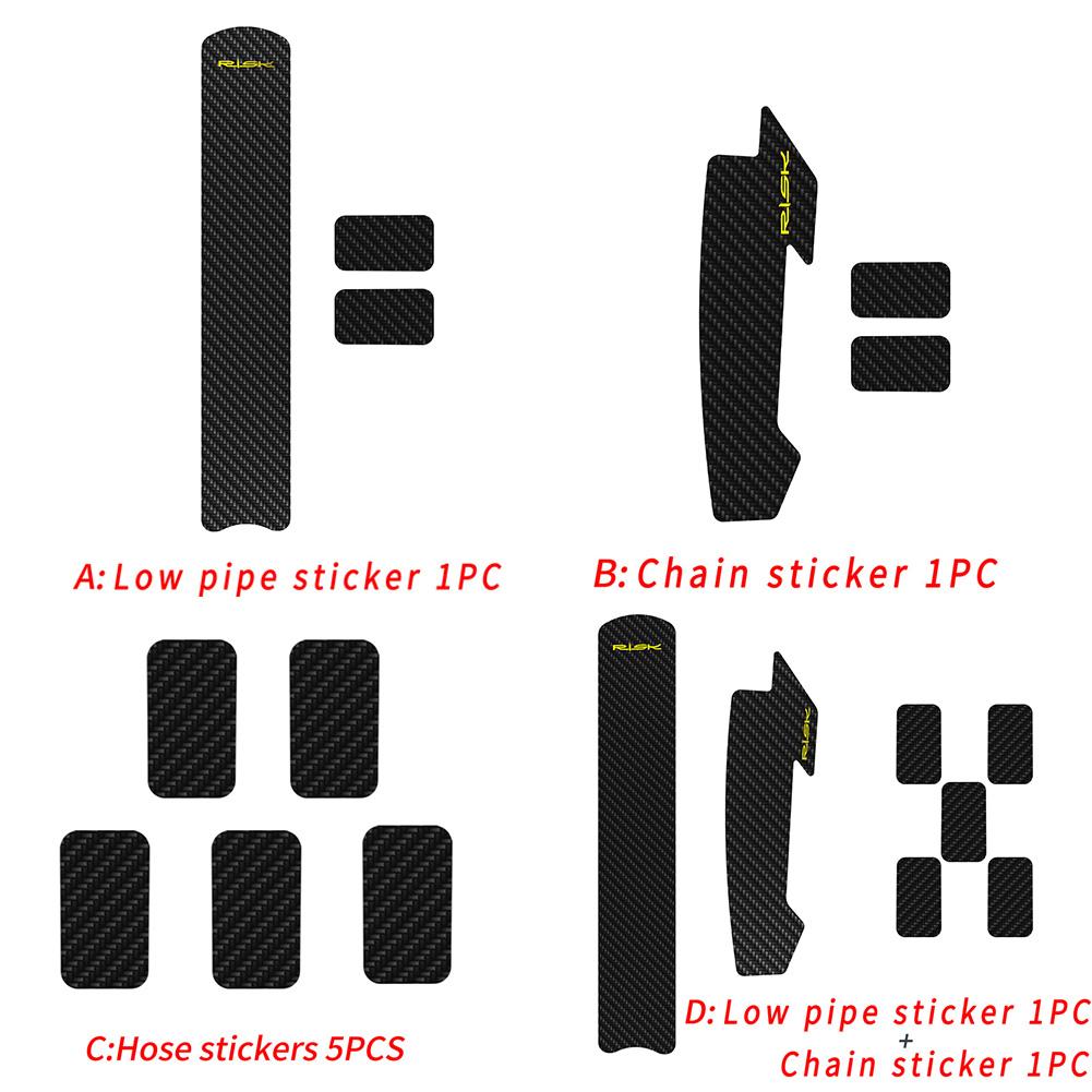 Bike Frame Anti Scratch Protector MTB / Road Bicycle Anti Slip Sticker Protection Frame Cover Protector Chain Guard Sticker