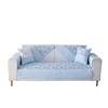 Four Seasons Universal Korean Cotton Printing Patchwork Sofa Cushions Garden Flowers Non-slip Sofa Cushion Cover Towel
