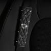 Crown Crystal Car Seat Belt Cover Rhinestones Leather Seat Belt Shoulder Pad Diamond Shifter Gear Cover Hand Brake Covers Sets