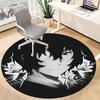 1PC Anime Character Office Round Rug, Non-slip, Soft and Durable Office Rug for Interior Decoration, Perfect for Office, Beautiful Decoration