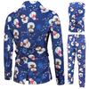 Men’s Suit Slim 3-Piece Suit Blazers Business Wedding Party Jacket Coat Vest& Pants