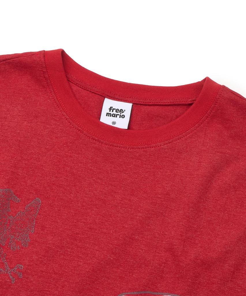 FREEMARIO Eagle Heraldry T-Shirt [Red]