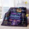 Ballet Dancer Painting Customize Your Name Blankets Comfortable Soft Lightweight Allseason Multipurpose Blanket For Picnics Sofas Offices Beds Living