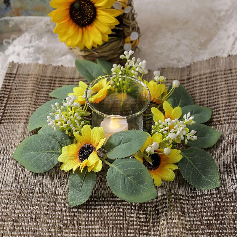 Simulated Sunflower Home Daisy Wedding Plants Ball Ornament Party Supplies