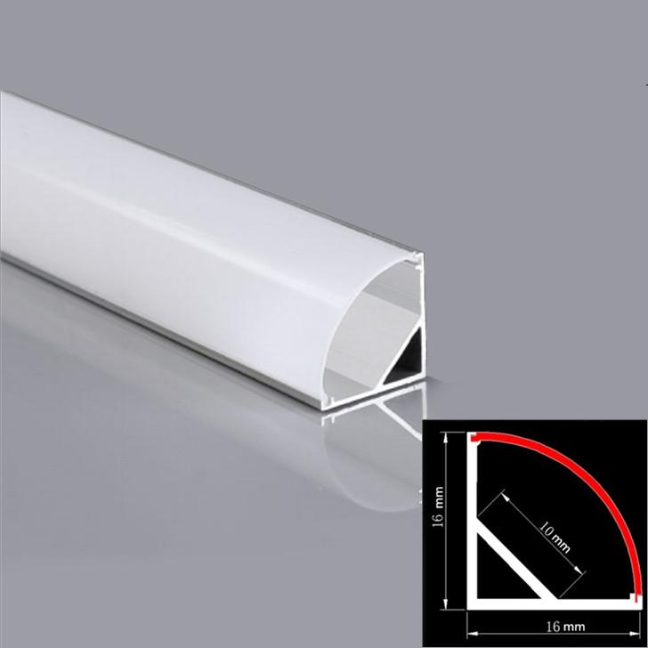 1-30 buc/lot 0,5 m/buc Profile din aluminiu LED tip V/U/YW încastrat laptoase/negru capac canal colț dulap bară liniară bandă lumini