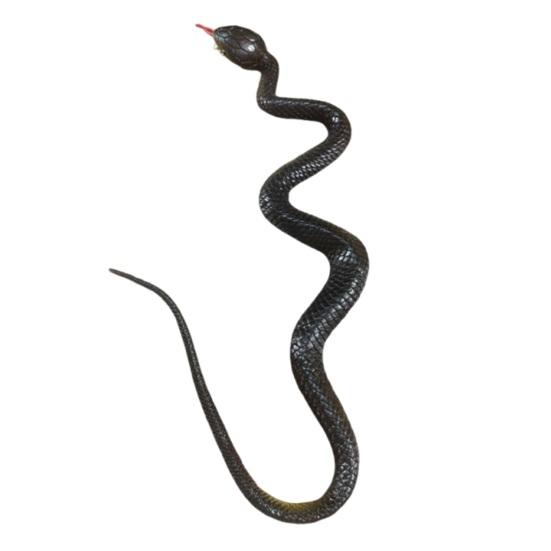 Yousheng Realistic Fake Rubber Snake Toy, Lifelike Snake Model with Tongue-Out, Simulated Snake for Halloween Party Gag, Bird Deterrent, Garden