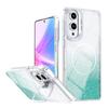 Glitter Gradient Magnetic Phone Case For Samsung Galaxy S25+ / S24+ 5G, Lens Frame Kickstand Wireless Charging Protective Cover