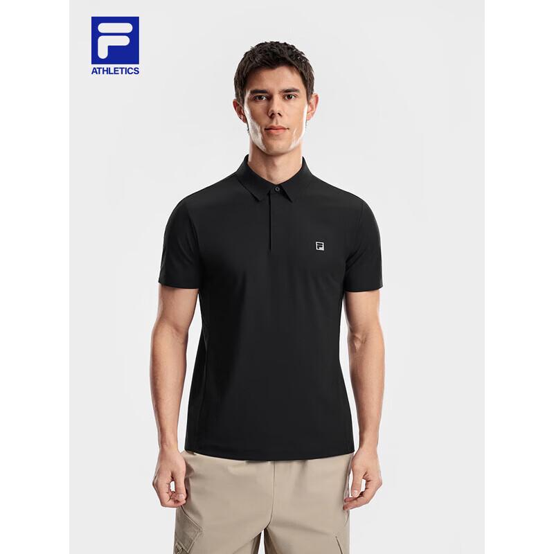 FILA Men s Knitted Short Sleeve Polo Shirt L