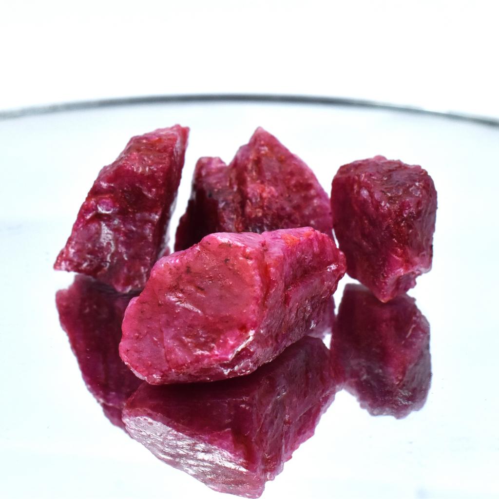 Raw Rough Uncut CERTIFIED 150.23 Ct Natural Red Ruby Lot Loose Gemstone LR-61-SA