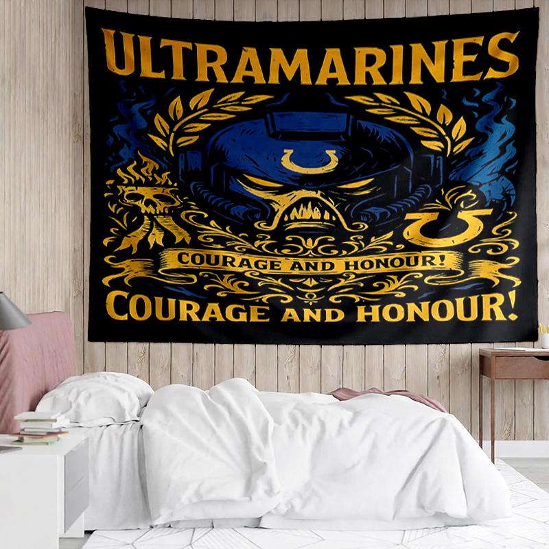 Warhammer 40k Druck-Wandteppich, Hintergrund, Einfache Montage, Ideal für Schlafzimmer, Büro & Wohnzimmer, mit Ästhetischer Wanddekoration.