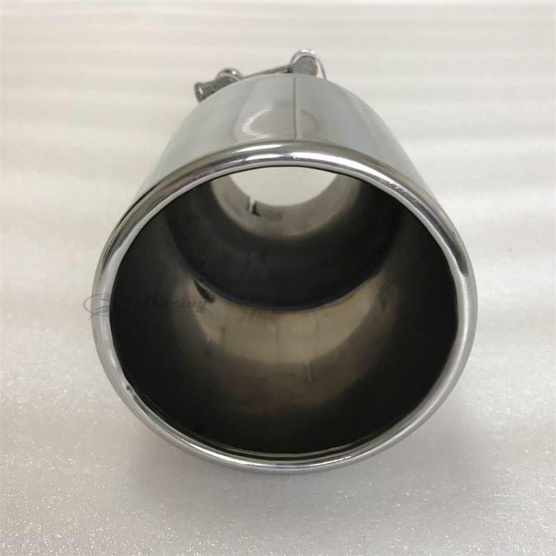 Stainless Steel Large Diameter 115mm 4.5inch The Flat Edge Universal Muffler Tail Throat Car Modification Exhaust Tip Pipe