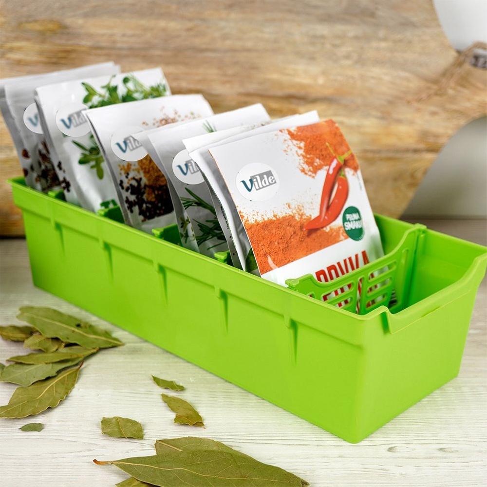 Kitchen Organizer Container for Spices, Herbs, Bags for Drawers, Cabinets