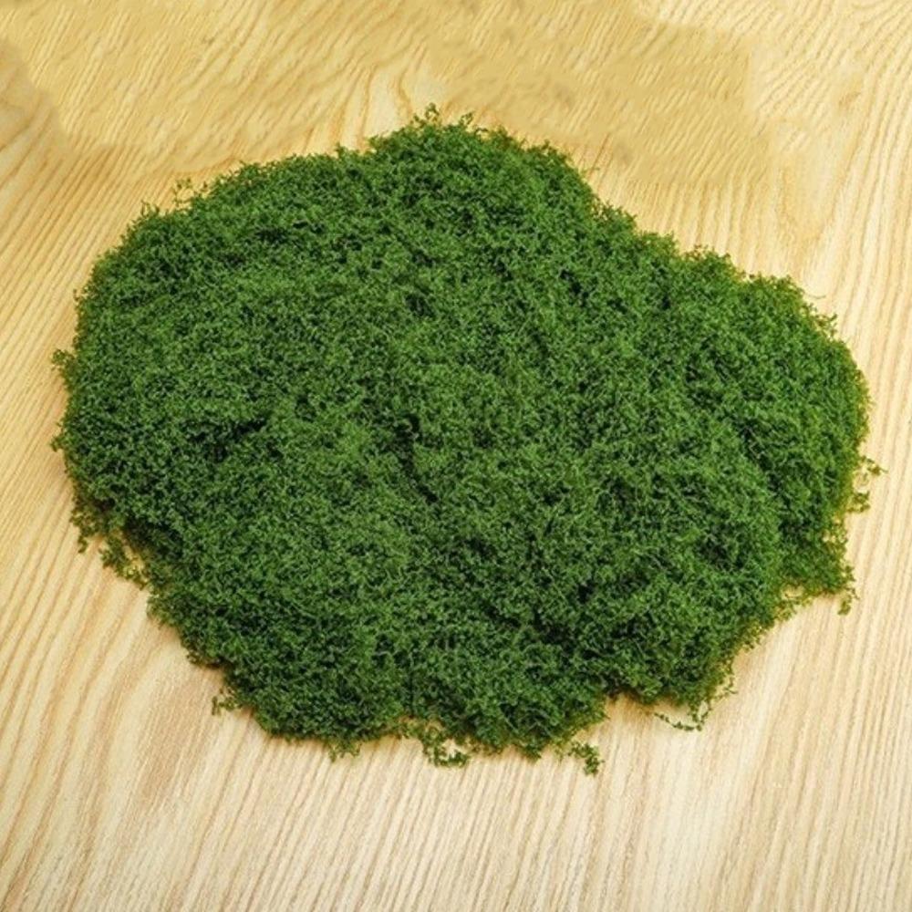 

DIY Craft Artificial Moss Plants Realistic Texture Preserved Reindeer Moss Fairy Garden 100g темно-зеленого