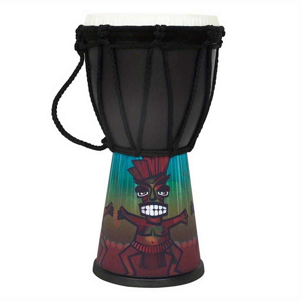 Mini Size 4 Inch African Drum Portable ABS Drum Chamber Colorful Djembe Hand Drum Professional Percussion Musical Instrument