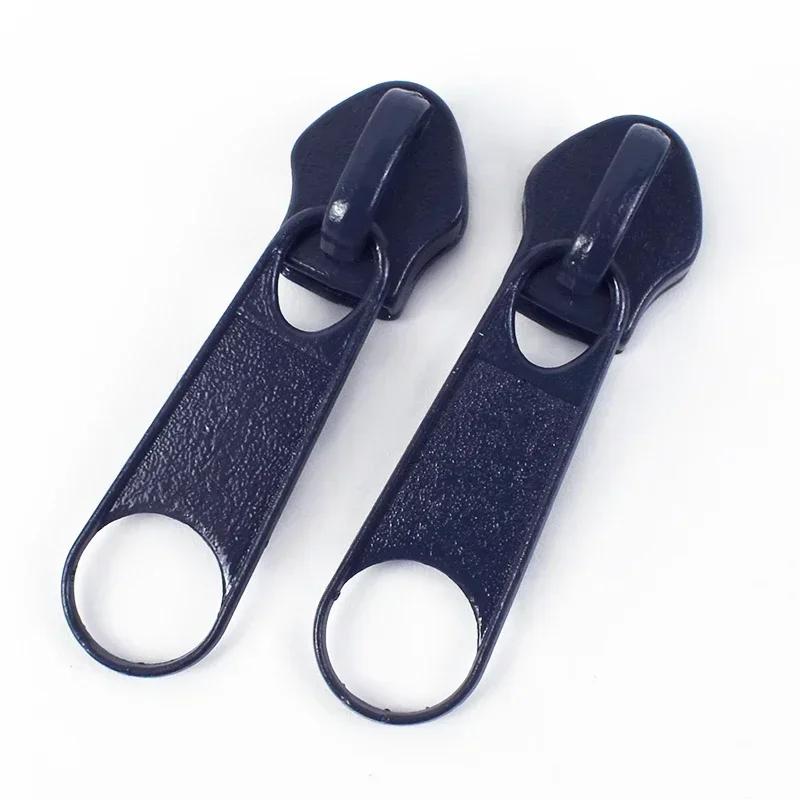 10/20/50Pcs 3#5# Meetee Rainbow Nylon Zipper Slider Backpack Jacket Zips Heads Decorative Zip Puller Repair Kit Sewing Accessory