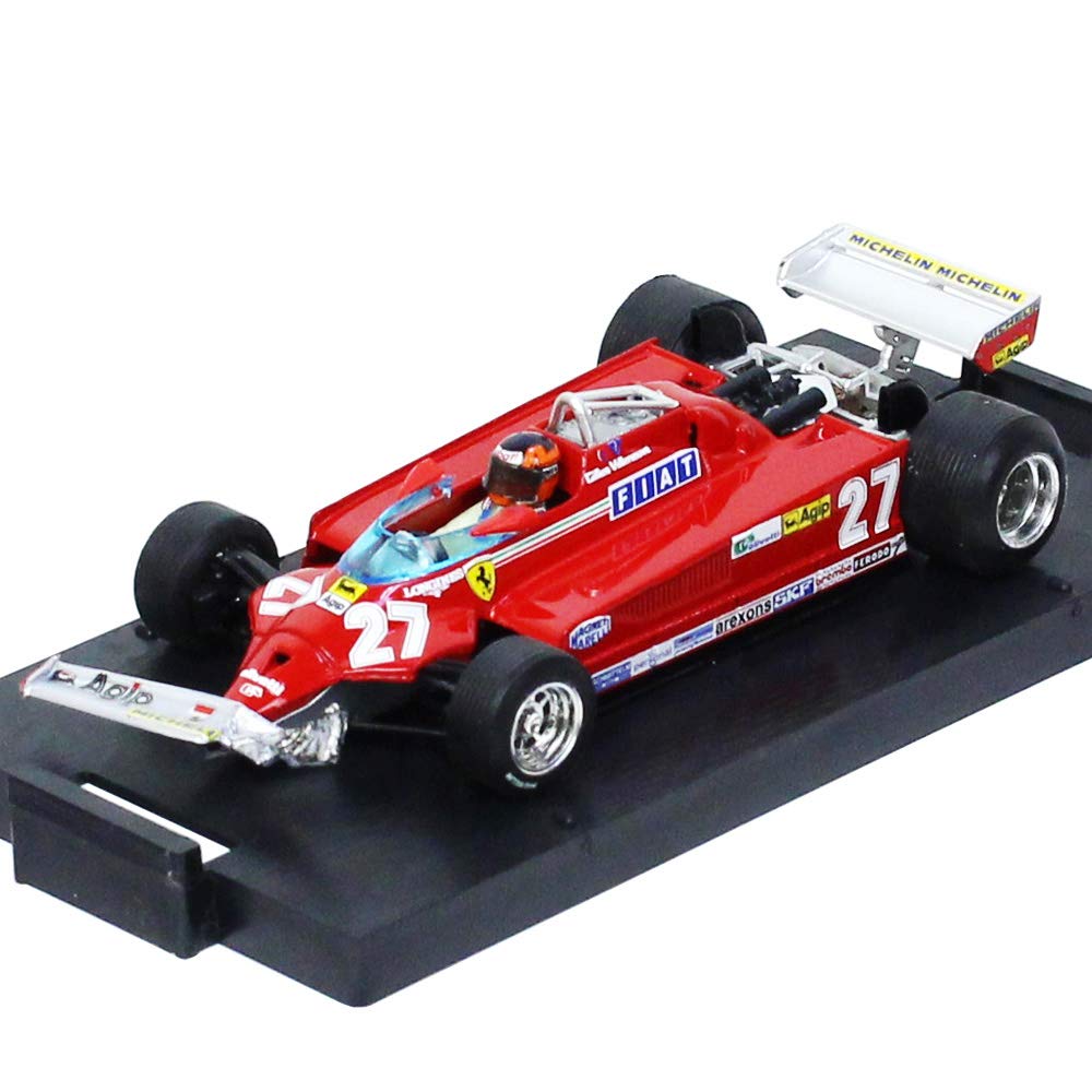 Ferrari 126 CK Turbo Villeneuve scale Finished Model (Lap 39-54) #27 J. (1/43 R436CH)