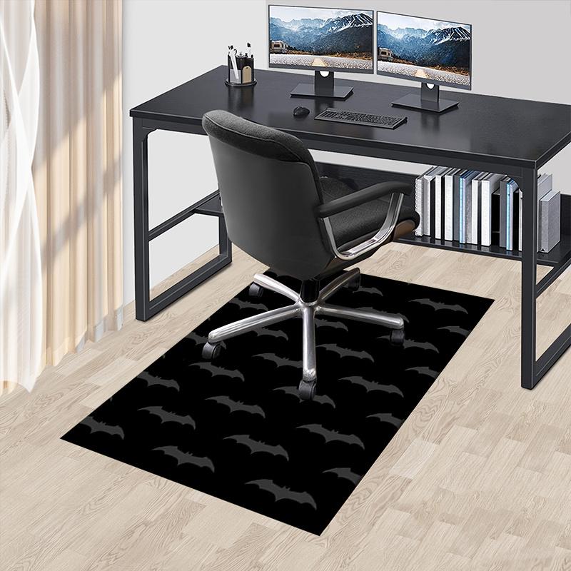 

Bats Pattern Office Carpet Chair Mats, Home Decor Dormitory Floor Protector With Anti-Skid Backing, Large Area Coverage, Christmas Decoratio 60cm by 90cm